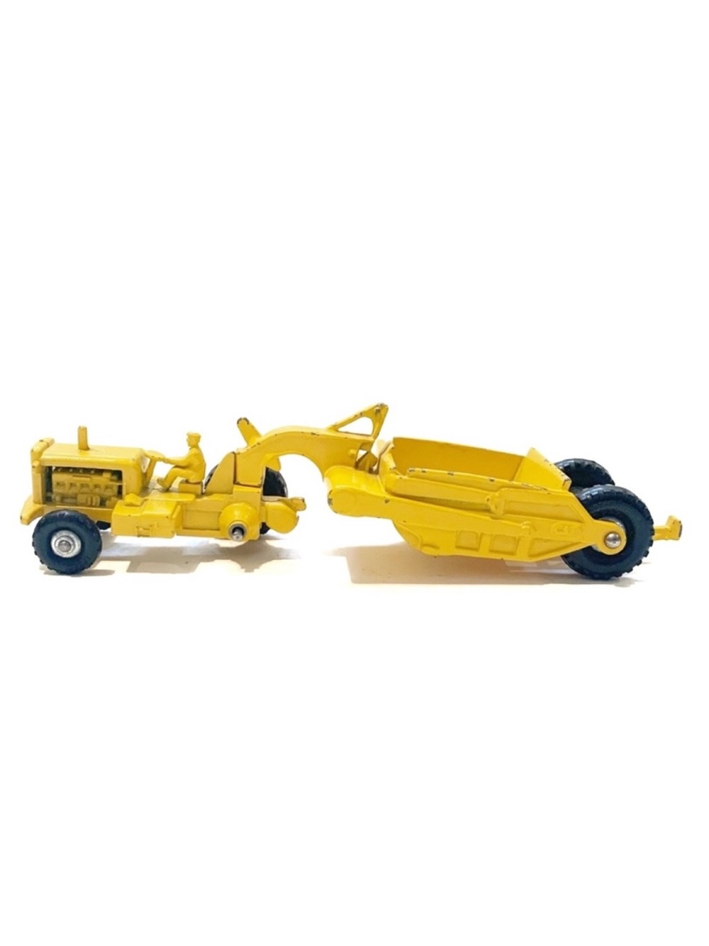 Vintage Lesney 1960s CAT DW20 Yellow Tractor No 1 Earth Mover Die Cast England